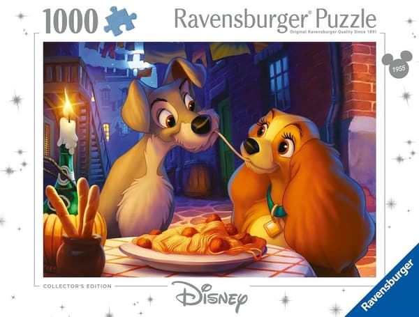 Disney Classics Lady och Lufsen 1000 bitars pussel