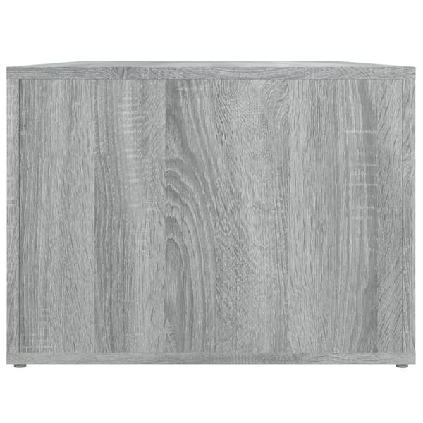 vidaXL Soffbord, grå Sonoma Ek 80x50x36 cm