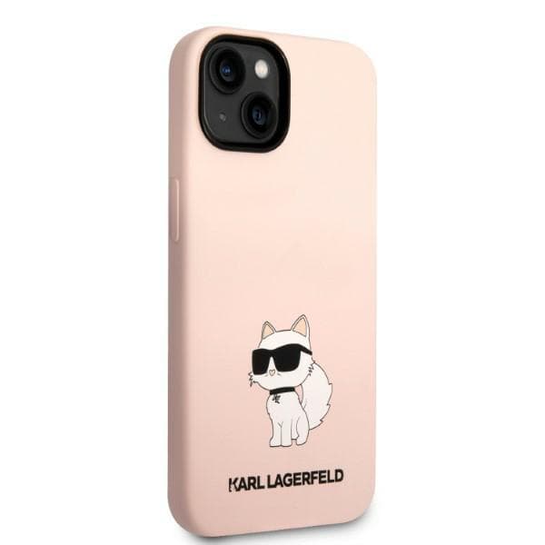 Karl Lagerfeld Silikone Choupette-etui til iPhone 14 Plus, Pink