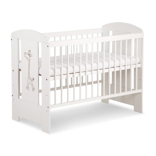 KLUPŚ SAFARI GIRAFFE seng hvid 120x60