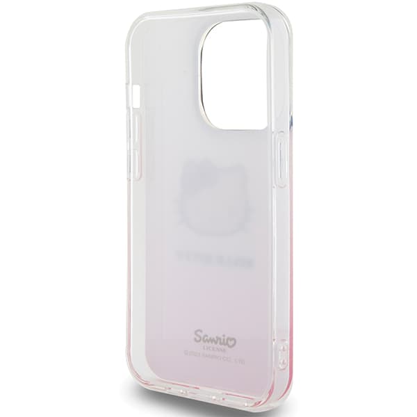 Hello Kitty IML Gradient Electrop Kitty Head-skal till iPhone 14 Pro, Rosa