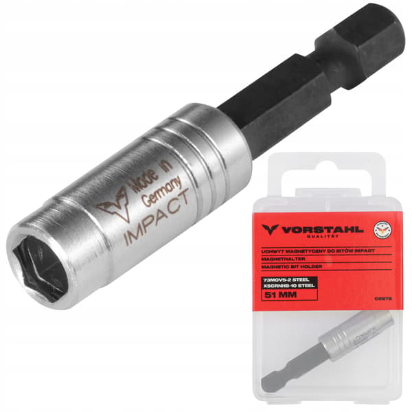 Forlænger MAGNETISK BITHOLDER Slag > 51mm < Vorstahl