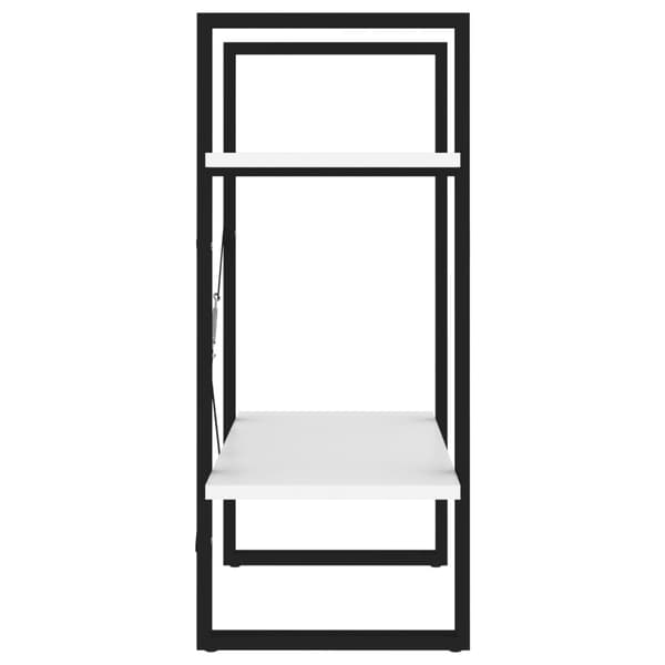 vidaXL reol med 2 hylder hvid 60x30x70 cm spånplade