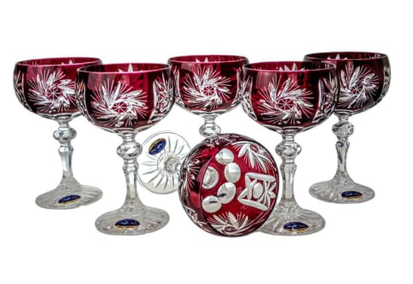 Ruby Crystal Champagneglas 150ml Olive Grinder
