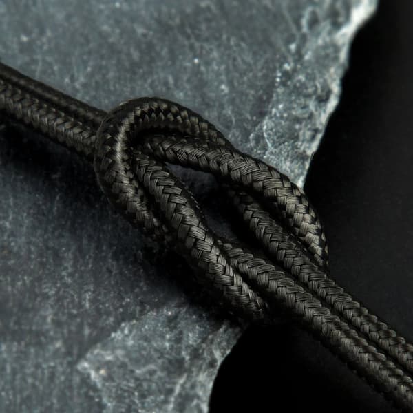 Holdbart USB-kabel USB-C 40W Quick Charge 3.0 QC 3.0 1m Grå-Sort