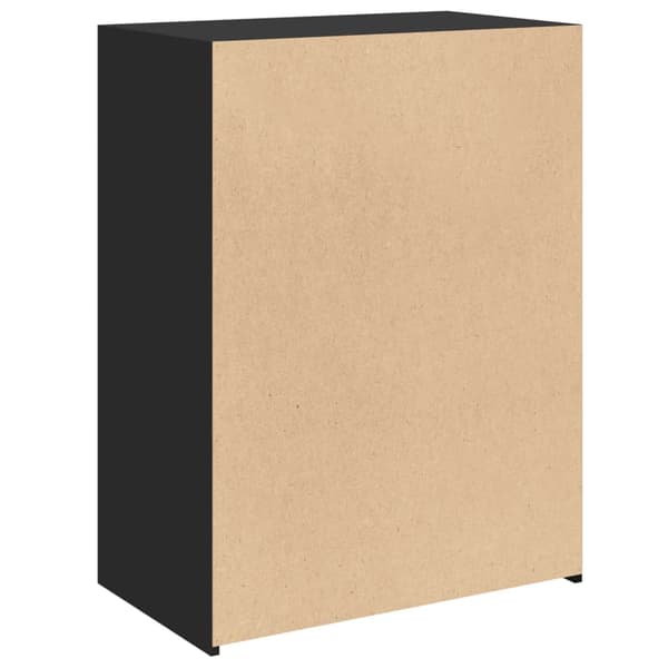 vidaXL skab, sort, 70x41x93 cm, træbaseret materiale