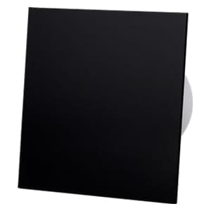 dRim 100 MS Ventilatorpanel Plexiglas Mat Sort Ventilator Plus Panelsæt