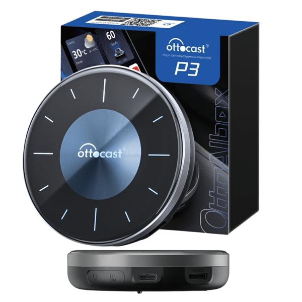 Ottocast PCS46 Biladapter OttoAibox P3 Android Multimediabox Svart