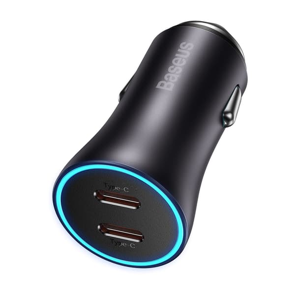 Golden Contactor Pro 2xUSB-C 40W Biloplader Grå