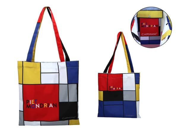 Carmani skuldertaske - Piet Mondrian