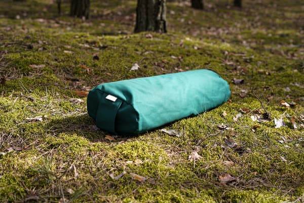 Bovete yogabolster, grön bomull