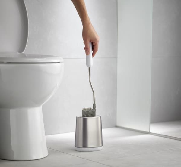 Flex Lite toiletbørste, stål / Joseph Joseph