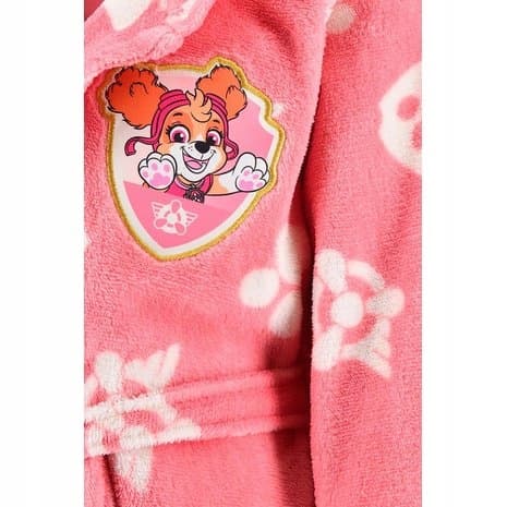 Paw Patrol badekåbe lyserød blød 4 år