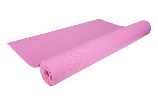 Aqua-Sport Powerstretch yogamåtte, rosa, PVC