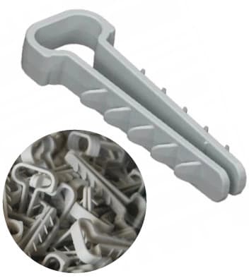 Flad kabelholder Push-in UWP 6/10 YDYp 3x2,5mm 100 stk.