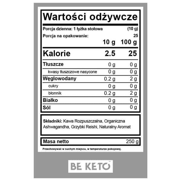 BeKeto snabbkaffe Chillout 250g