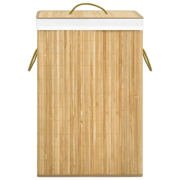 vidaXL Bambuinen pyykkikori, 72 l