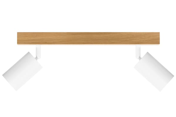 Moderne hvid lampe - 2 x GU10 - L=35 cm
