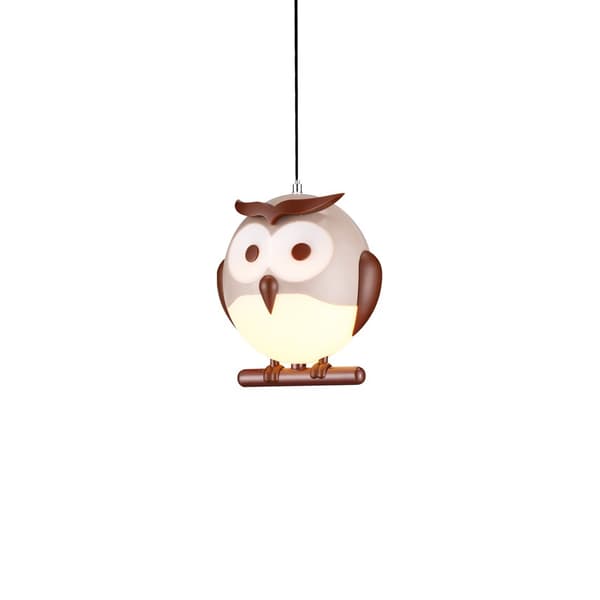 OWL Hänglampa Brun Vit