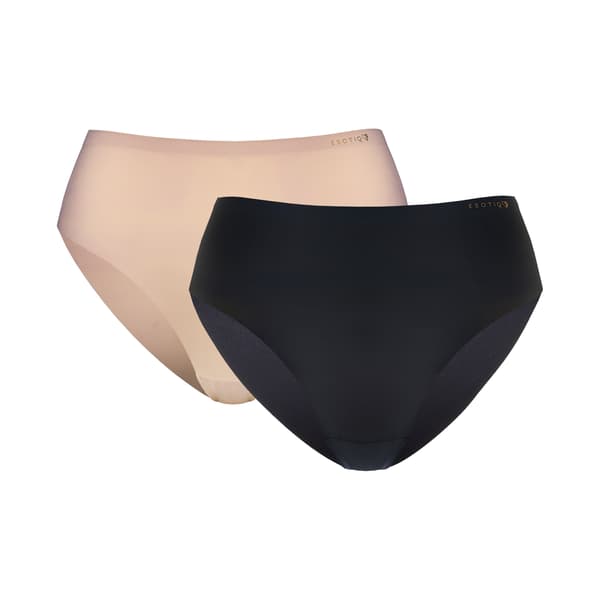PEPPER högmidjade trosor 2-pack Esotiq | svart, beige M
