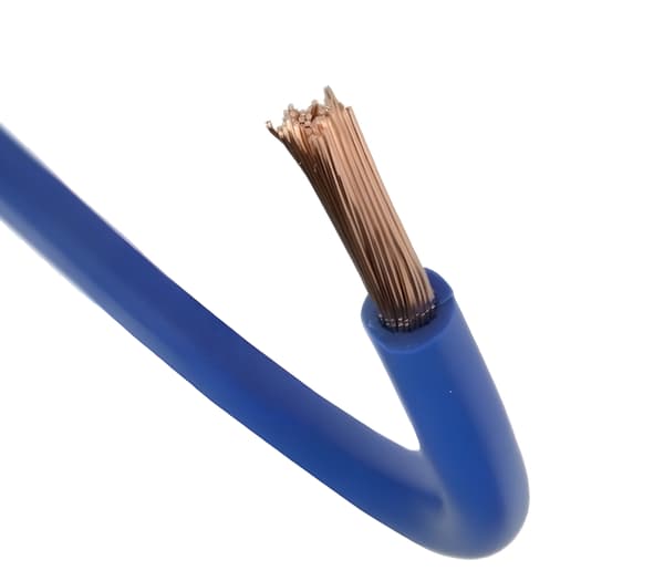 Elektrisk kabel enkeltleder blå 6 mm2