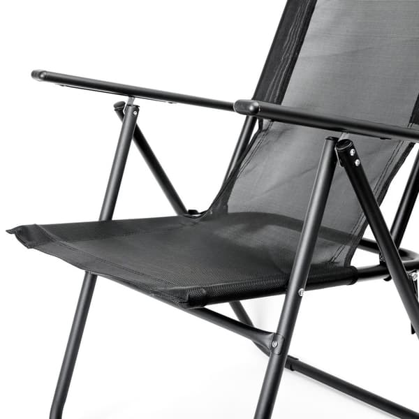 PLATINET CAMPINGSTOL 62X45X102 CM SORT [46140]
