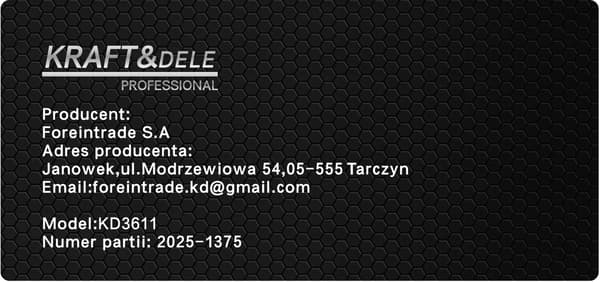 Arbejdslampe 25W 1600lm KD3611