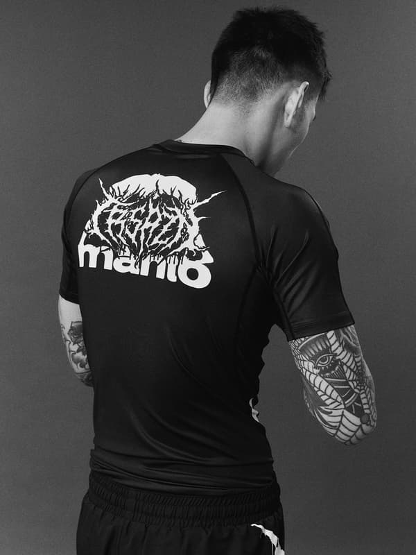 MANTO Rashguard Lyhythihainen TREASURE ZONE Musta L