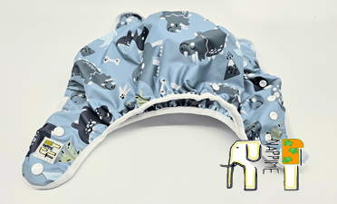 NappiMe COOLMAX POCKET vaskbare bleer med dinosaurvinger