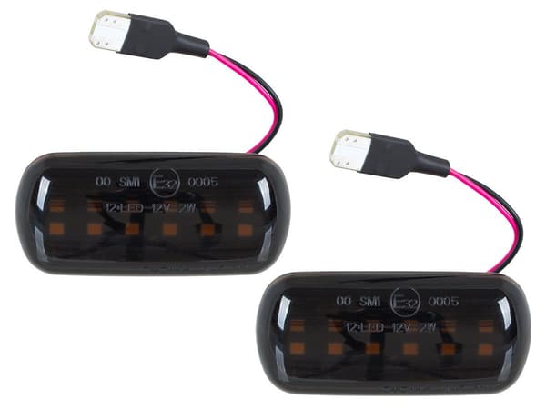 Audi A4 B7 04-09 LED sideblinklys RØGET DYNAMISK 2 stk. SÆT