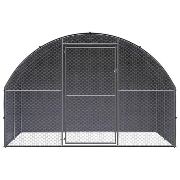 vidaXL Utomhus hönsbur 3x2x2 m galvaniserat stål