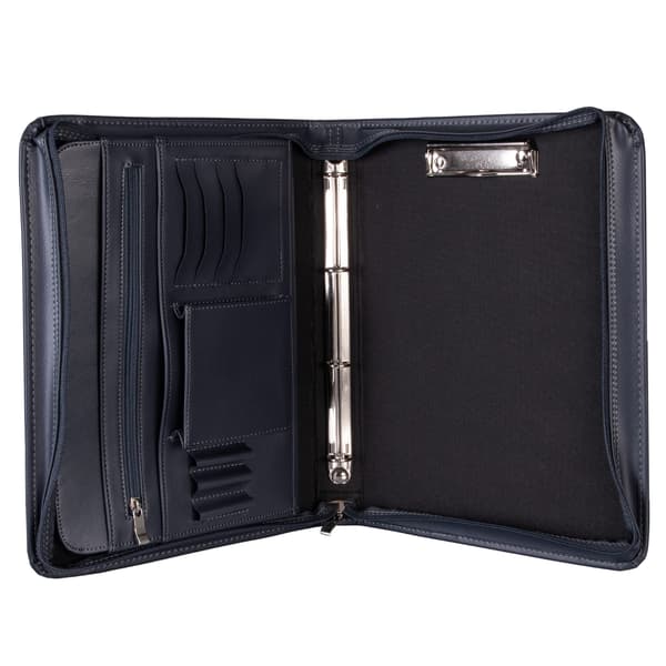 Elegant A4 Tizano BW05-mappe - konferencebord med ringe og klips