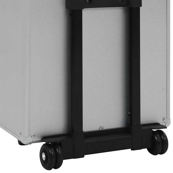 vidaXL Sminkvagn Aluminium Silver