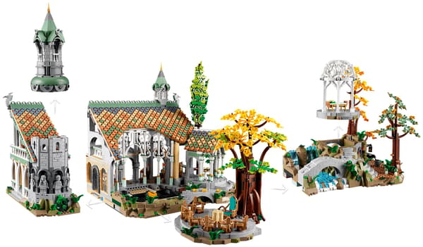Lego Icons Ringenes Herre: Rivendell 6167 dele sæt (10316)