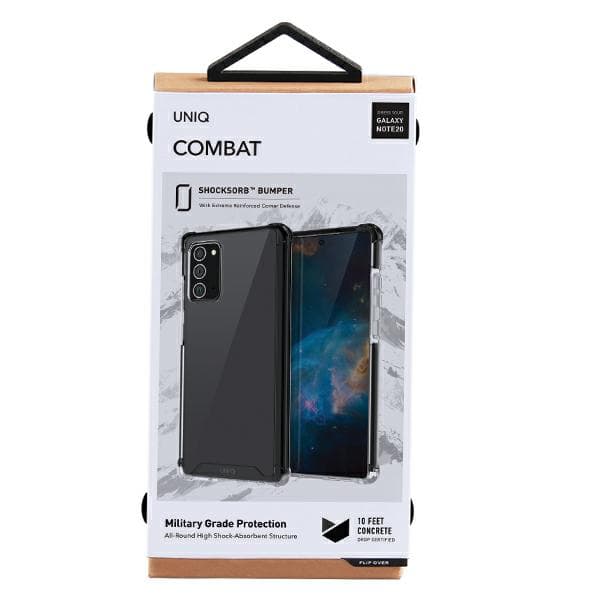 UNIQ Combat -kotelo Galaxy Note 20:lle, musta