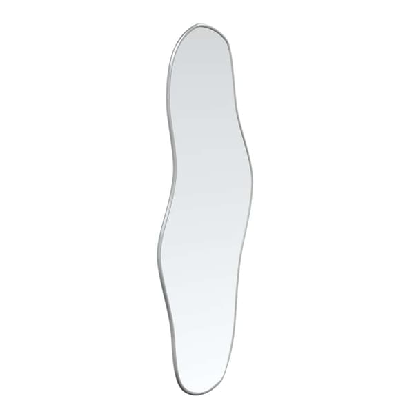 vidaXL Väggspegel, Silver, 100x45 cm