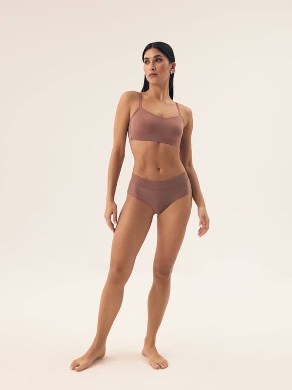 Polly högmidjade trosor 2-pack Henderson | Kräm, Beige M