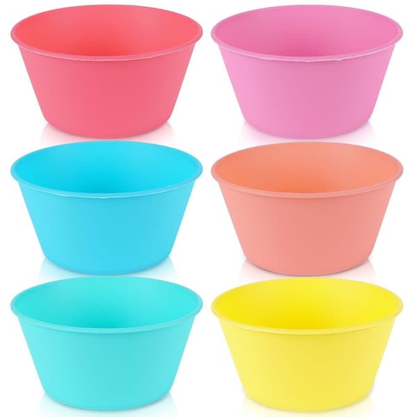 Plastikskåle 12,5 cm, 400 ml 6 stk.