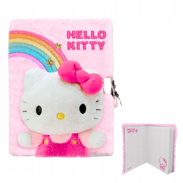 Hello Kitty Hemlig Dagbok A5 3D Plysch