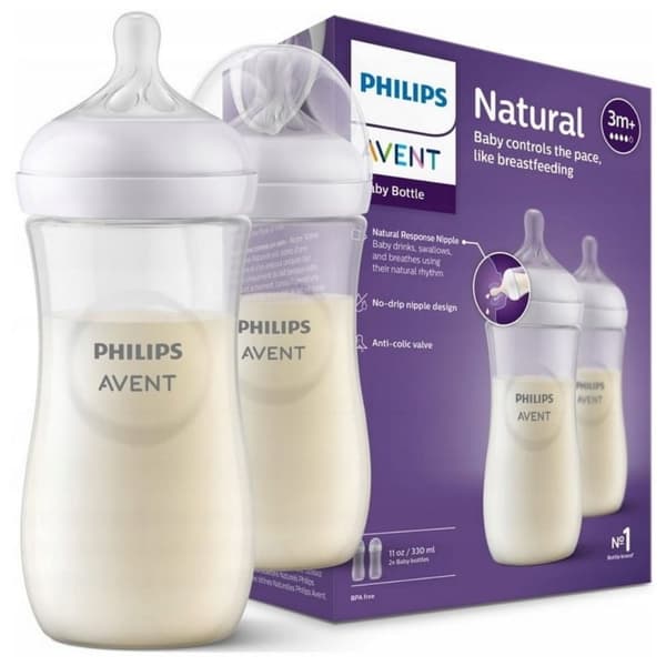 Philips Avent nappflaska NAT 3.0 11OZ 2 st.