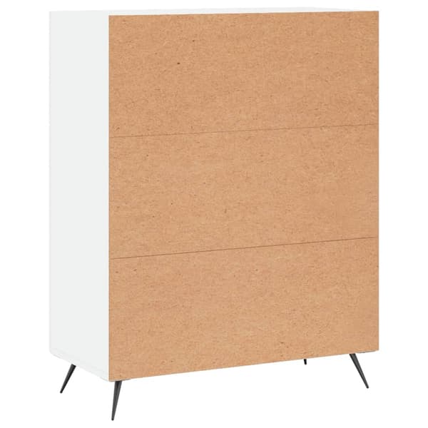 vidaXL Byrå, vit, 69,5x34x90 cm, träbaserat material