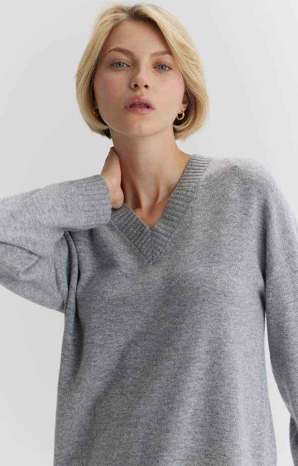 V-hals sweater L