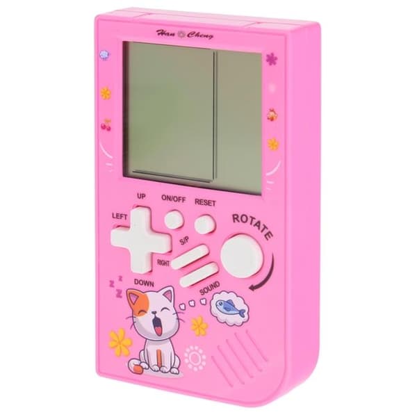 Tertis elektronisk resespelkonsol - rosa