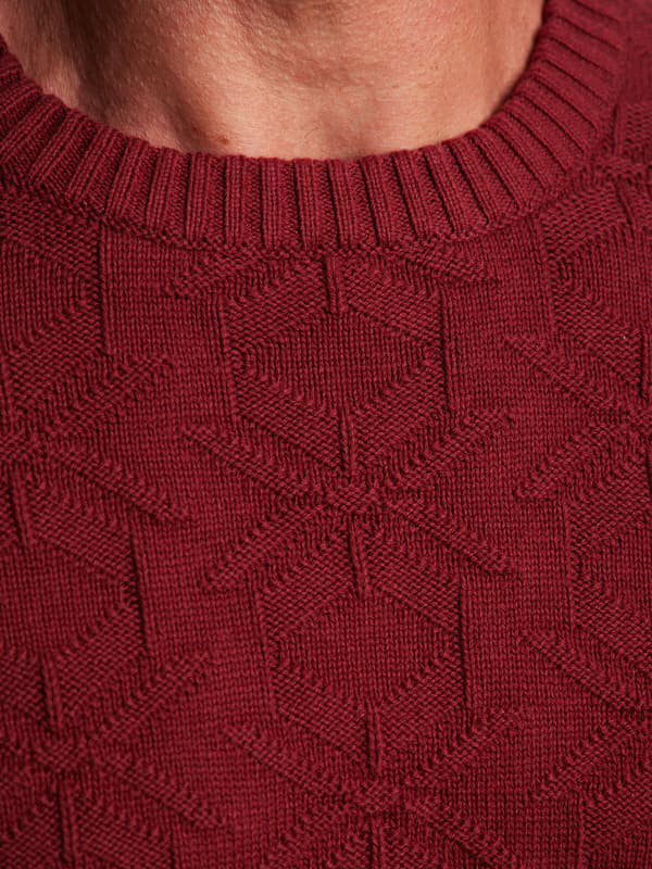 SHIRLEY M BURGUNDY SWEATER