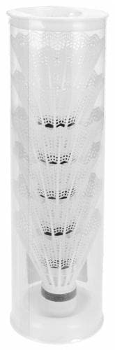 Badmintonbollar i vit plast, 6 st