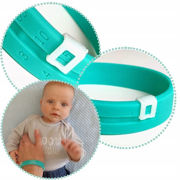 Universellt silikonarmband med timer för nappflaskor