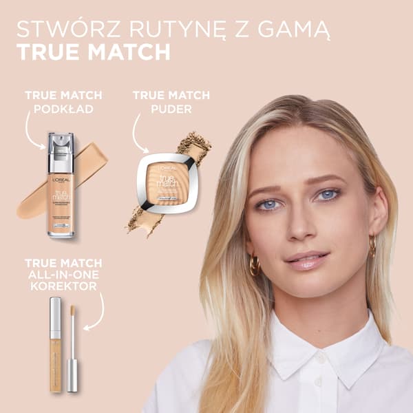 Loreal True Match Face Foundation - 3.D/3.W WARM DORE 30ml