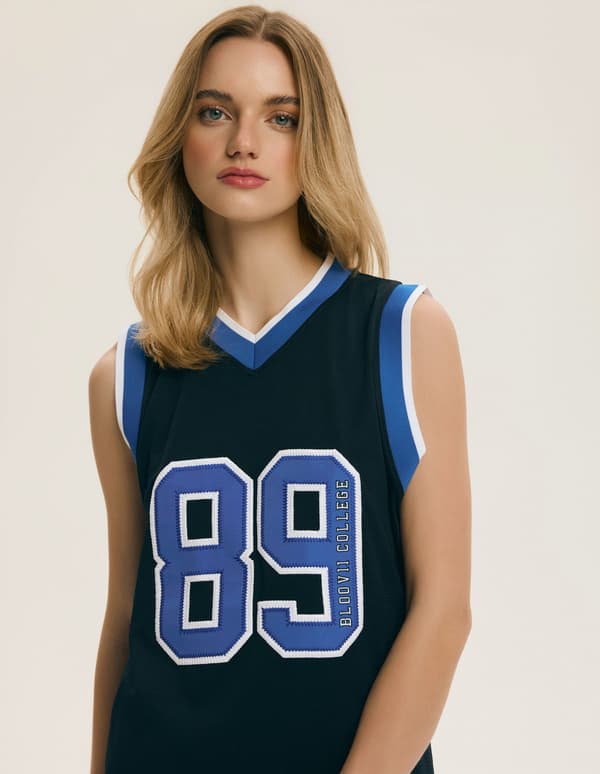 Kane Bloovii Dame Tanktop | Sort, Blå S