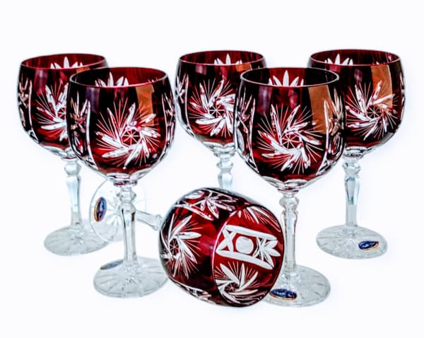 Ruby Crystal vinglas 280 ml olivkvarn