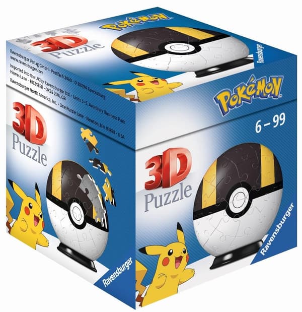 3D-palapeli 54 Pokémon-palloa musta